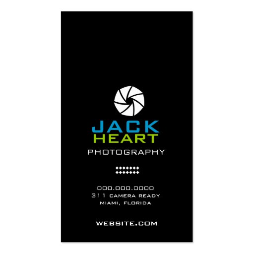 311-Caught in the Act-ion Shot Photographer Business Card (back side)