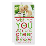 311-Cheer All Year! (with holly) Custom Newlywed Customized Photo Card