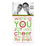 311-Cheer All Year! (with holly) Custom Photo Custom Photo Card