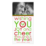 311-Cheer All Year! (with holly) Custom Photo Customized Photo Card
