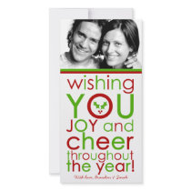 311-Cheer All Year! (with holly) photo cards by Jill311 311-Cheer All Year! (with holly) photo cards