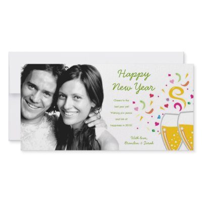 311-Cheers to the New Year Photo Card by Jill311