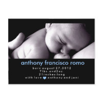 311-CHIC BABY BOY ANNOUNCEMENT postcards by Jill311 311-CHIC BABY BOY ANNOUNCEMENT postcards