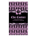 311-CHIC COUTURE LACE BLACK SWIRLS business cards