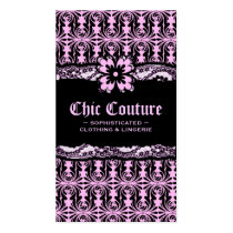311-CHIC COUTURE LACE BLACK SWIRLS business cards by Jill311 311-CHIC COUTURE LACE BLACK SWIRLS business cards