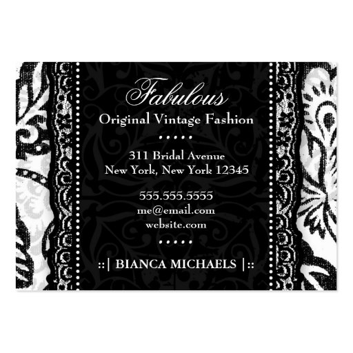 311 CHIC & LACY CHUBBY BUSINESS CARD (back side)
