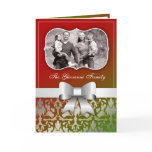 311-Christmas Card Present with Silver Bow
