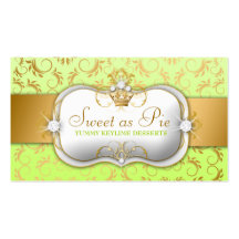 311-Ciao Bella Golden Divine Keylime Business Card Templates