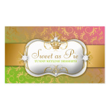 311-Ciao Bella Golden Divine Lollipop Fade Business Cards