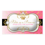 311-Ciao Bella Golden Divine Pink Business Card Template