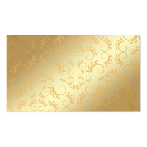 311 Ciao Bella Golden Divine Pink Place Setting Business Card Templates (back side)