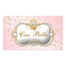 311 Ciao Bella Golden Divine Pink Punch Card Business Cards