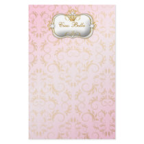 311-Ciao Bella Golden Divine Pink Stationery