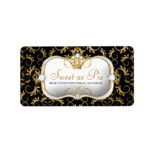 311-Ciao Bella Golden Divine Rich Black Address Label