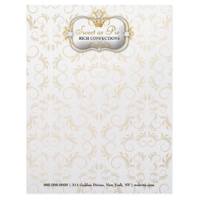 311-Ciao Bella Golden Divine Rich Black Letterhead Design by Jill311
