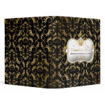 311-Ciao Bella Golden Divine Rich Black Smaller 3 Ring Binder
