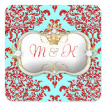 311 Ciao Bella & Lovey Dovey Damask Red Turquiose Stickers