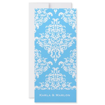 311 Ciao Bella & Lovey Dovey Damask Snow Rack Card by Jill311
