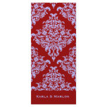 311 Ciao Bella Lovey Dovey Damask Wedding Program Rack Card Template