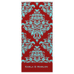 311 Ciao Bella Lovey Dovey Damask Wedding Program Custom Rack Card