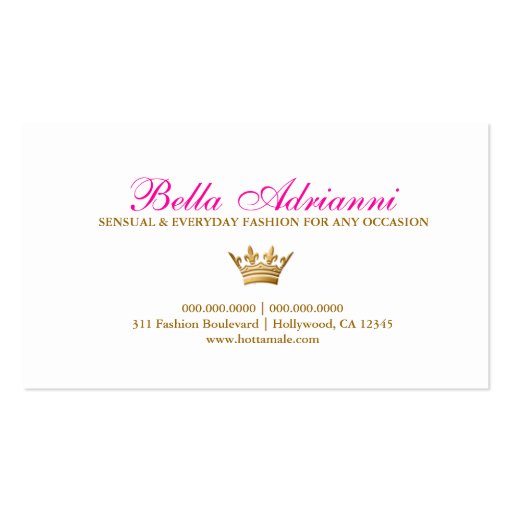 311-Ciao Bella Purple Fade Business Card (back side)