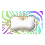 311 Ciao Bella Zebra Amethyst Rainbow Name Card Business Card Templates