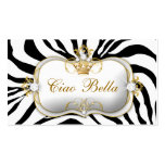 311-Ciao Bella Zebra Business Card Templates