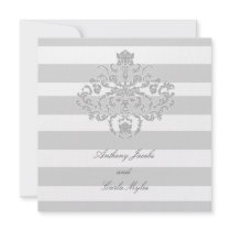 311-Classic Gray Nautical Mile invitations