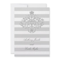 311-Classic Gray Nautical Mile invitations