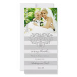 311-Classic Gray Nautical Mile Thank You Photo Cards