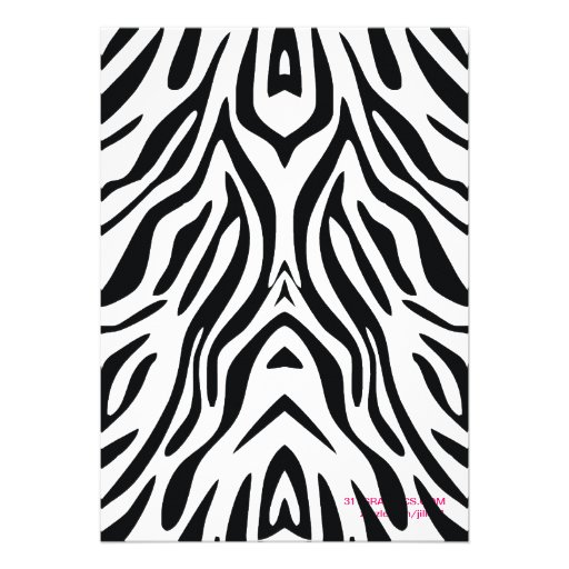 311 Cocktails & Bling Zebra Custom Announcement