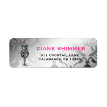 311 Cocktails & Lace Lingerie Address Labels labels