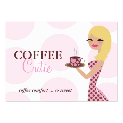 311 Coffee Cutie Blonde Wavy Business Card