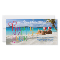 311 Colorful Happy New Year Card Photo Card