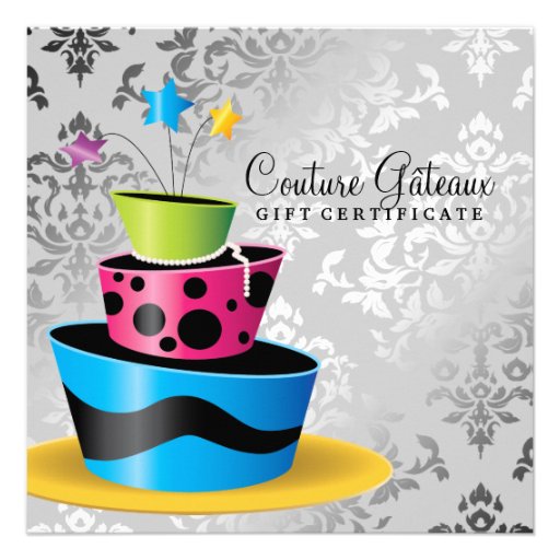 311 Couture Gâteaux Gift Certificate Multi Invite