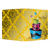 311 Couture Gâteaux Multi Yellow Vinyl Binders