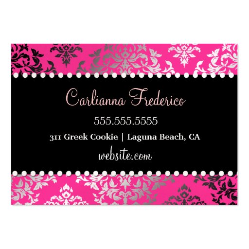 311 Couture Gâteaux Premium Pearl Paper Business Cards (back side)