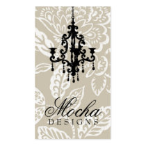 311-CREAMY MOCHA VINTAGE DAMASK business cards