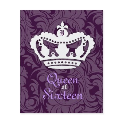 311-Crown Couture Queen of Sixteen Personalized Flyer by Jill311