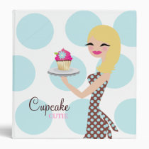 311 Cupcake Cutie Blonde Wavy Aqua & Brown Light binders