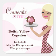 311 Cupcake Cutie Light Blond Labael Stickers