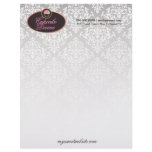 311-Cupcake Divine Solid Damask Letterhead