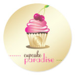 311-Cupcake Paradise Monogram Sticker
