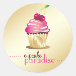 311-Cupcake Paradise Monogram Sticker