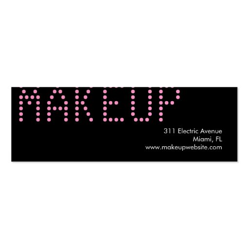 311 Custom Name Business Card Sweet Pink (back side)