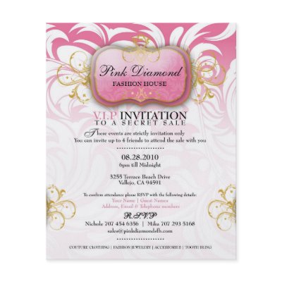 311-Custom Pink Diamond Fashion House Custom Flyer by Jill311