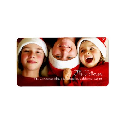 311 Customizable Christmas Photo Label