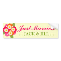311-CUSTOMIZABLE JUST MARRIED bumper stickers by Jill311 311-CUSTOMIZABLE JUST MARRIED bumper stickers