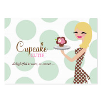 311 Daisy Cupcake Cutie Blonde Aqua Brown Lighter business cards