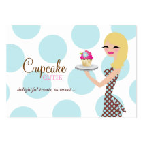 311 Daisy Cupcake Cutie Blonde Aqua Brown Lighter business cards